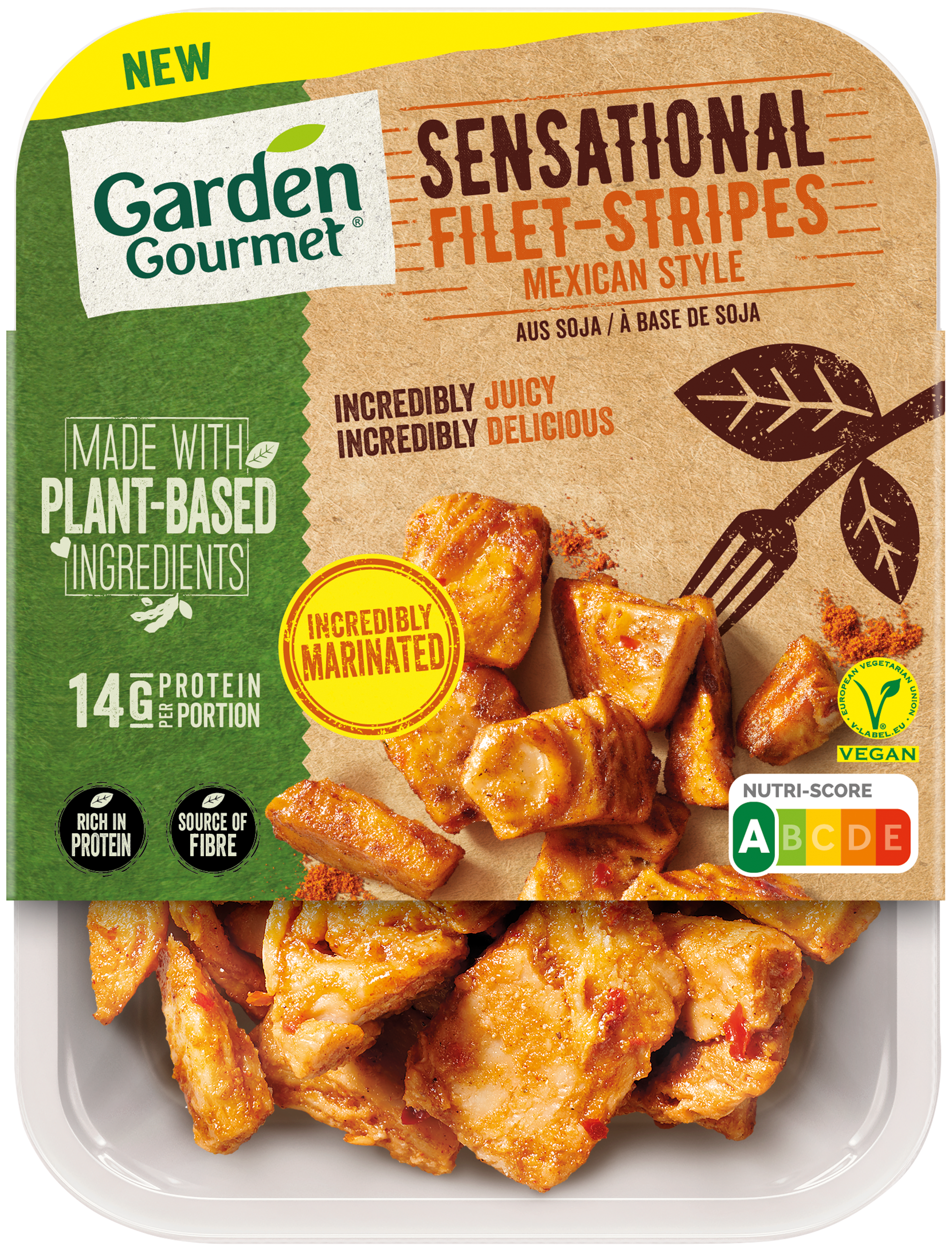 Sensational Filet Stripes Mexikanisch Garden Gourmet Switzerland