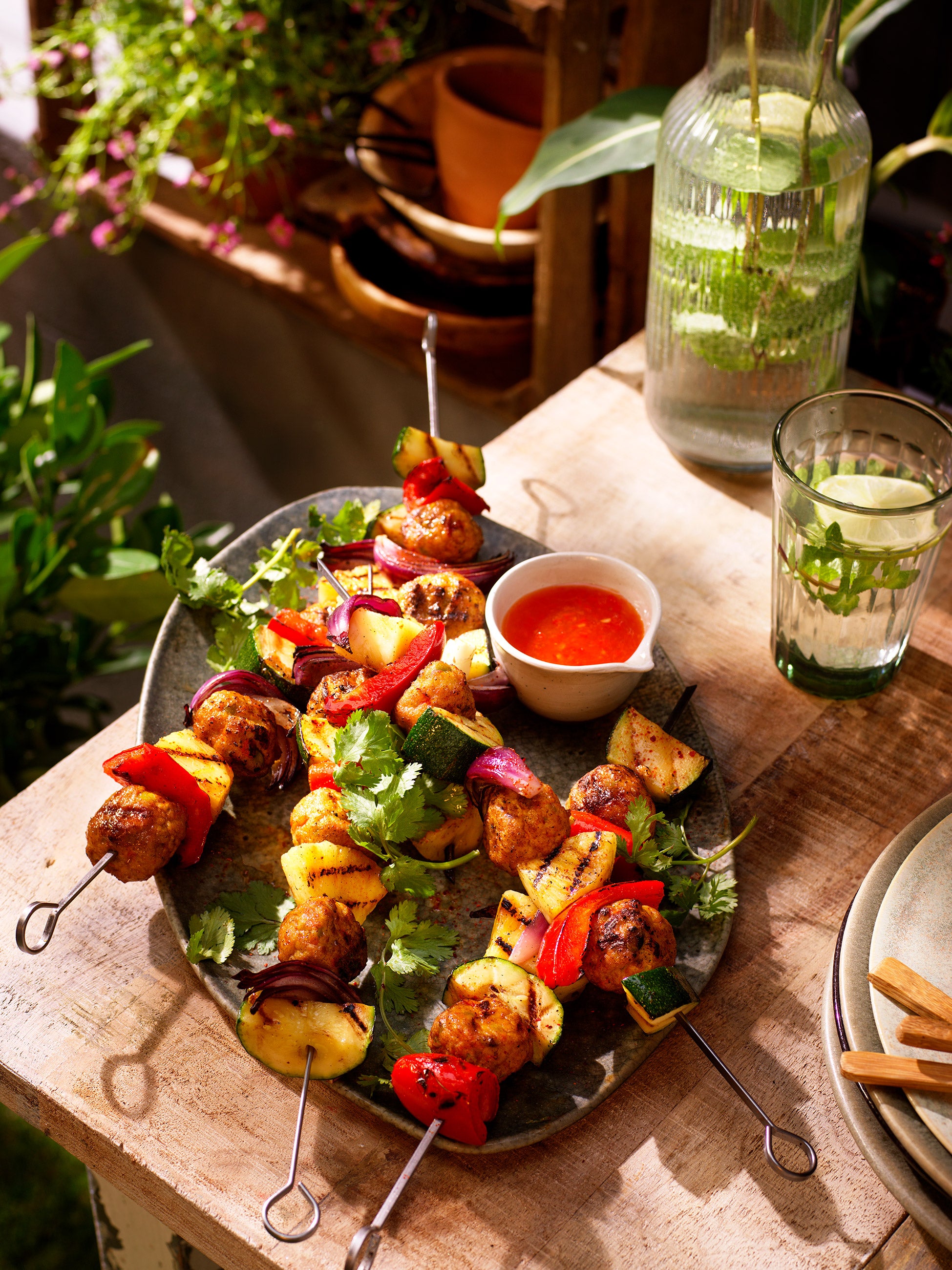 Brochettes de Légumes au Barbecue