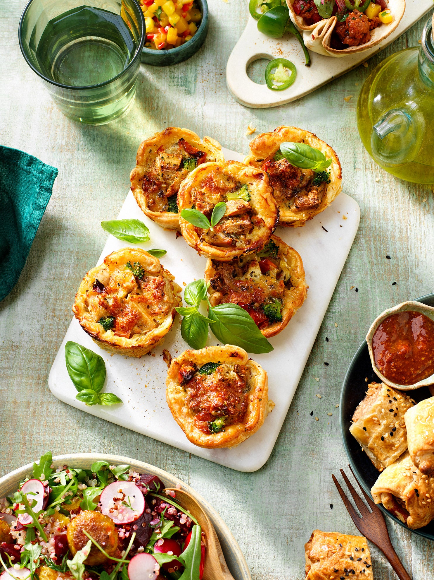 Mini Quiches aux Morceaux Marinés