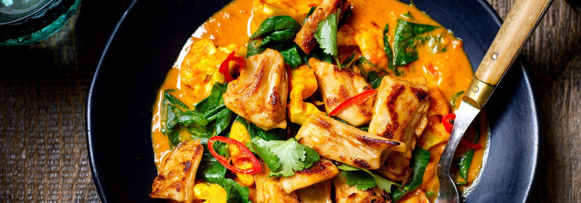 Garden Gourmet Coconut Curry mit asiatischen veganen Filets