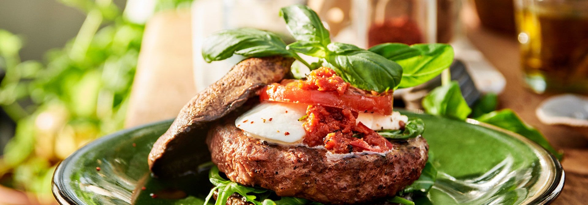 Burgers caprese épicés au portobello sensationnels