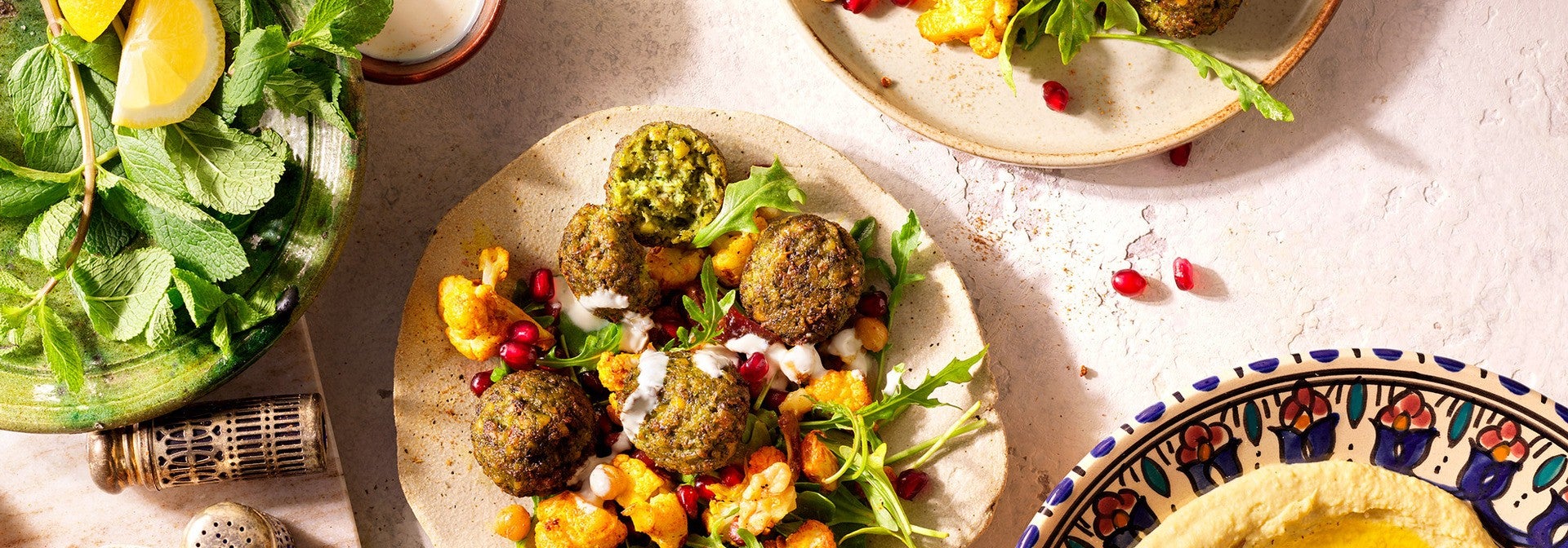 Salade arabe en wrap