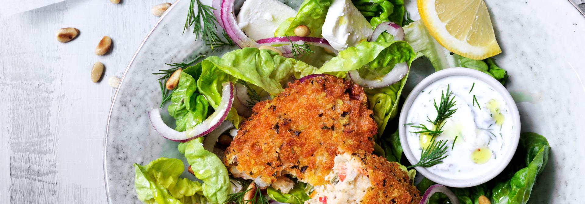 Greek Rondo with feta salad