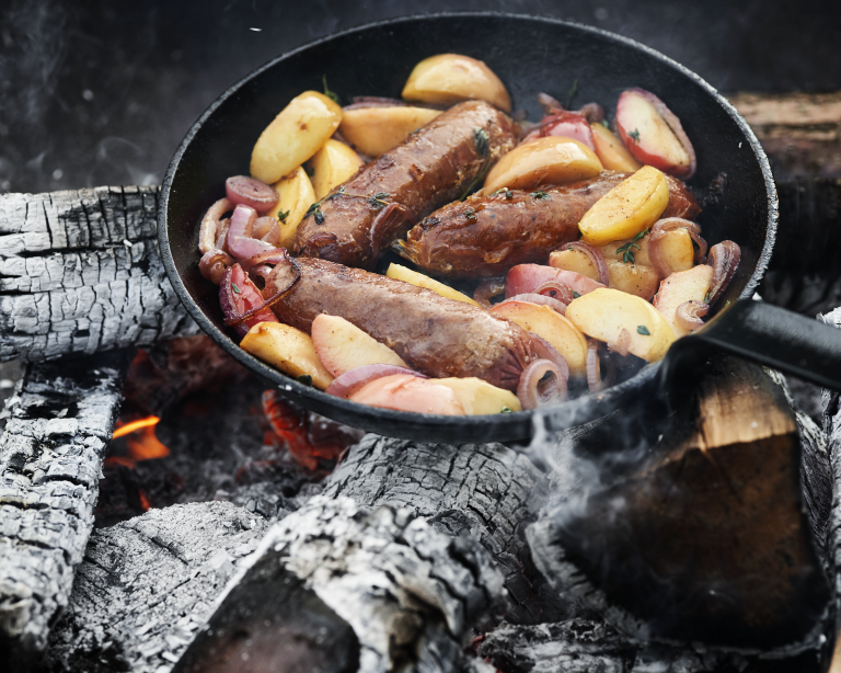 Picture Saucisse Sensational frite aux pommes et oignons