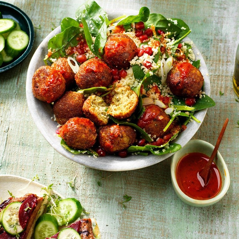Quinoa Salad with Falafel
