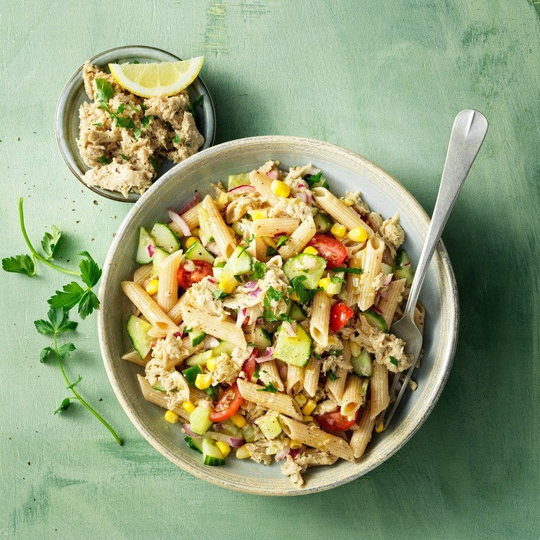 Veganer Vuna-Nudelsalat Veganer Vuna-Nudelsalat