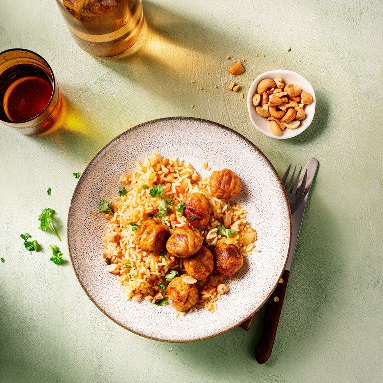 Rice Curry with Mixed Vegetable Balls Rice Curry with Mixed Vegetable Balls