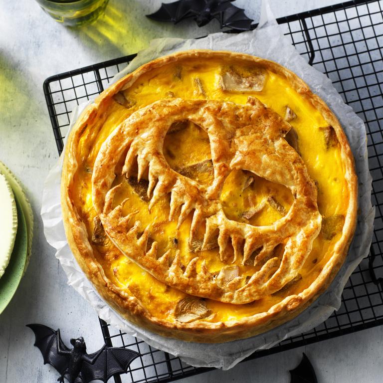 Tarte à la citrouille d'Halloween