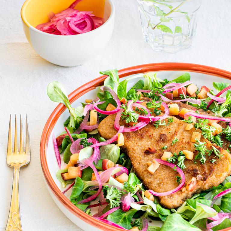 Sensational schnitzel sald Sensational schnitzel sald