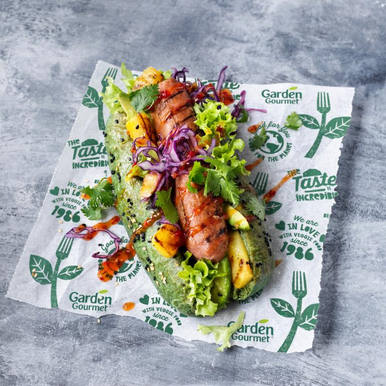 Green Sensational Hot Dog