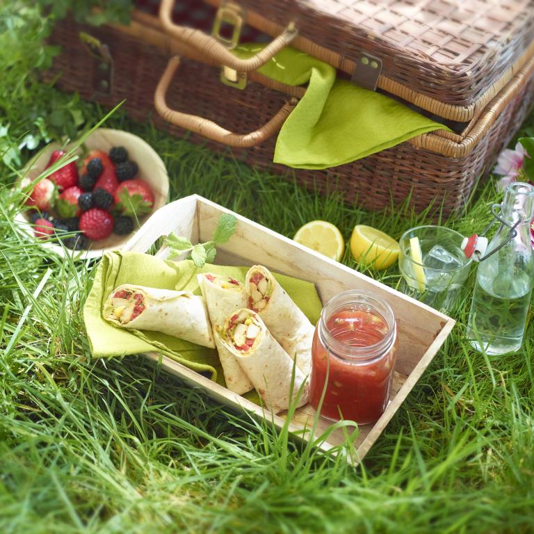Wraps au pesto chou frisé et filets marinés végans